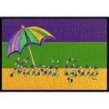 Micasa 24 x 36 in. Mardi Gras Doormat MI240062